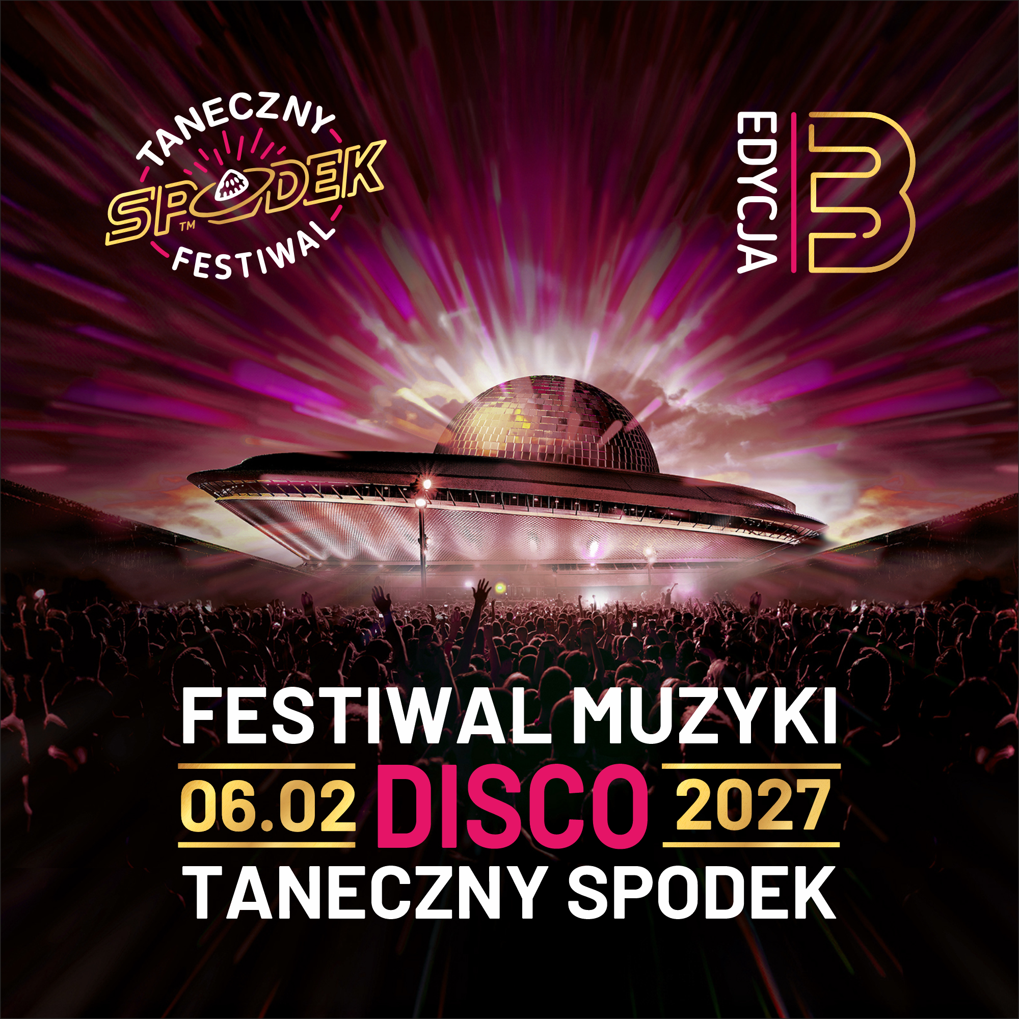 Plakat sprzedaży biletów - Taneczny Spodek 2027
